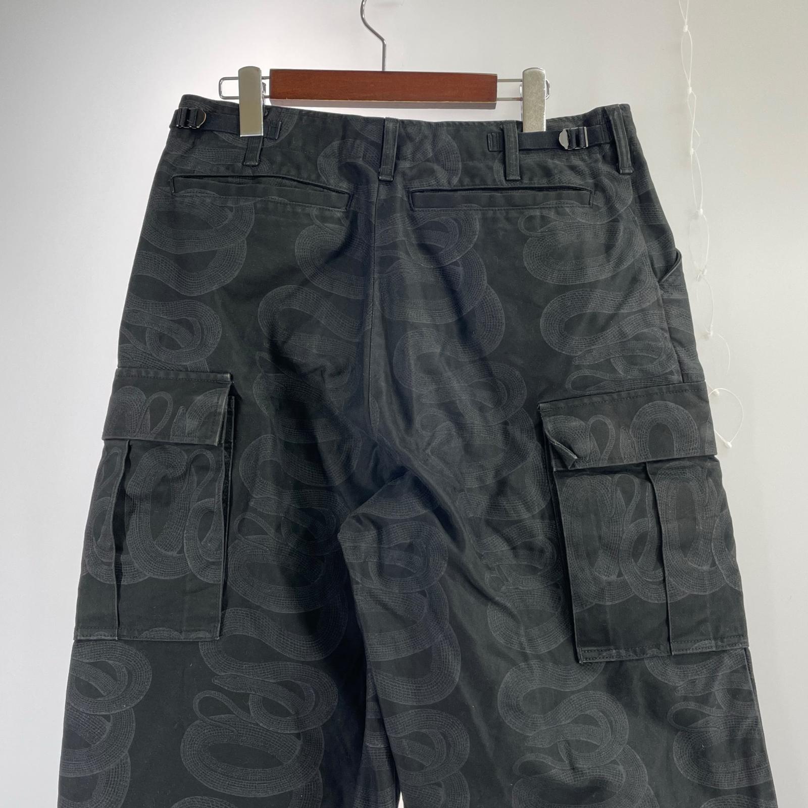 パンツ SNAKE LOOP柄 Pants BLK 02233AP13 M ブラック