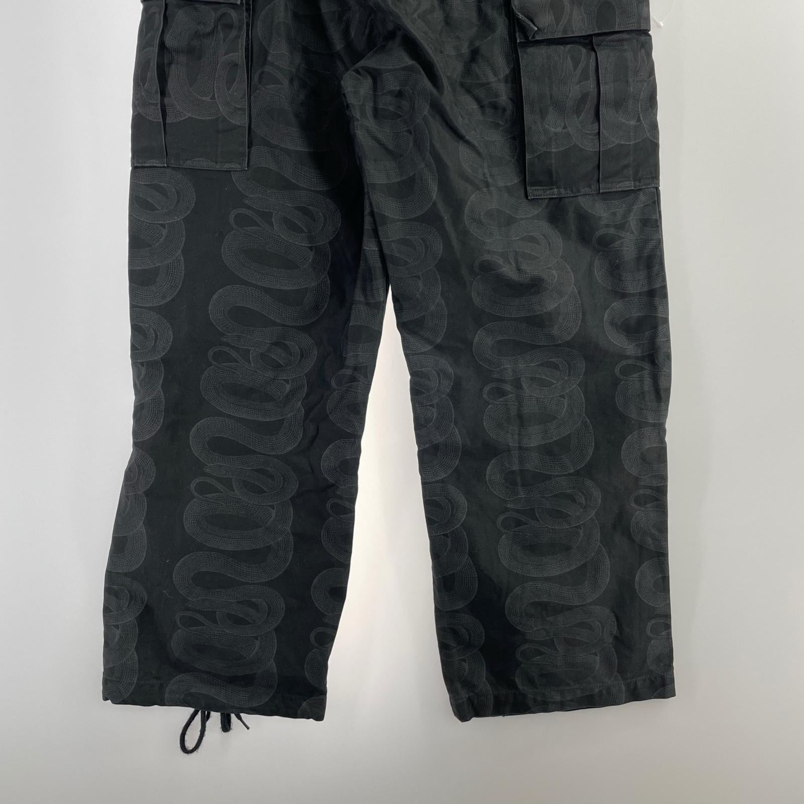 パンツ SNAKE LOOP柄 Pants BLK 02233AP13 M ブラック