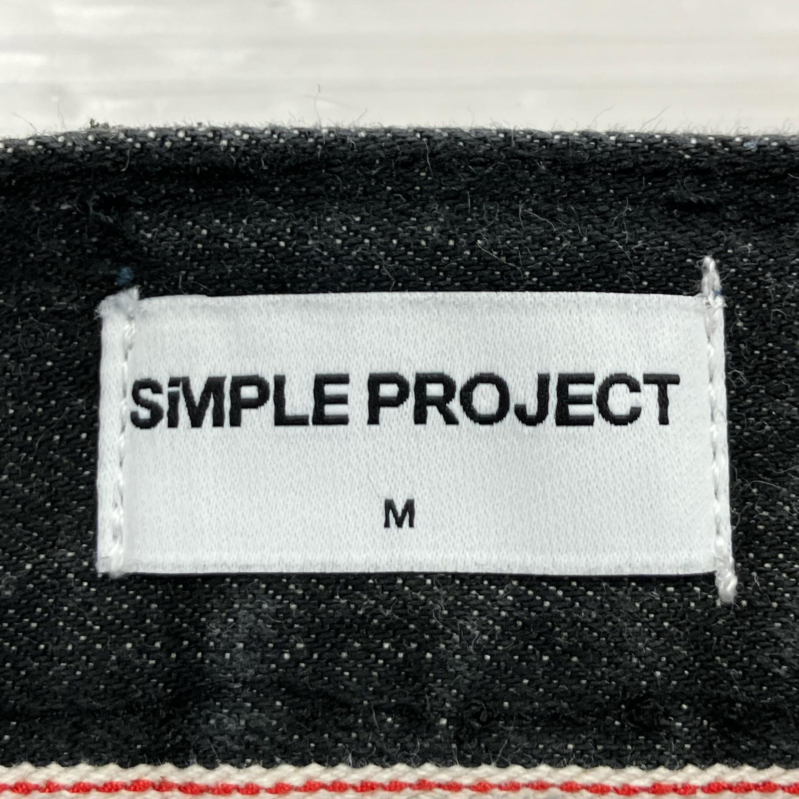 デニムパンツ simple project ワイド ブラック (M) M ブラック