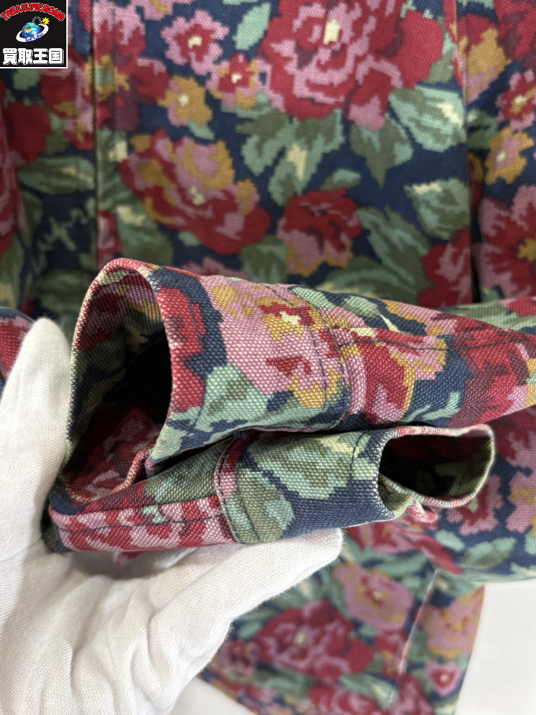 ブルゾン 20AW Digi Floral Leather Collar Work Jacket S