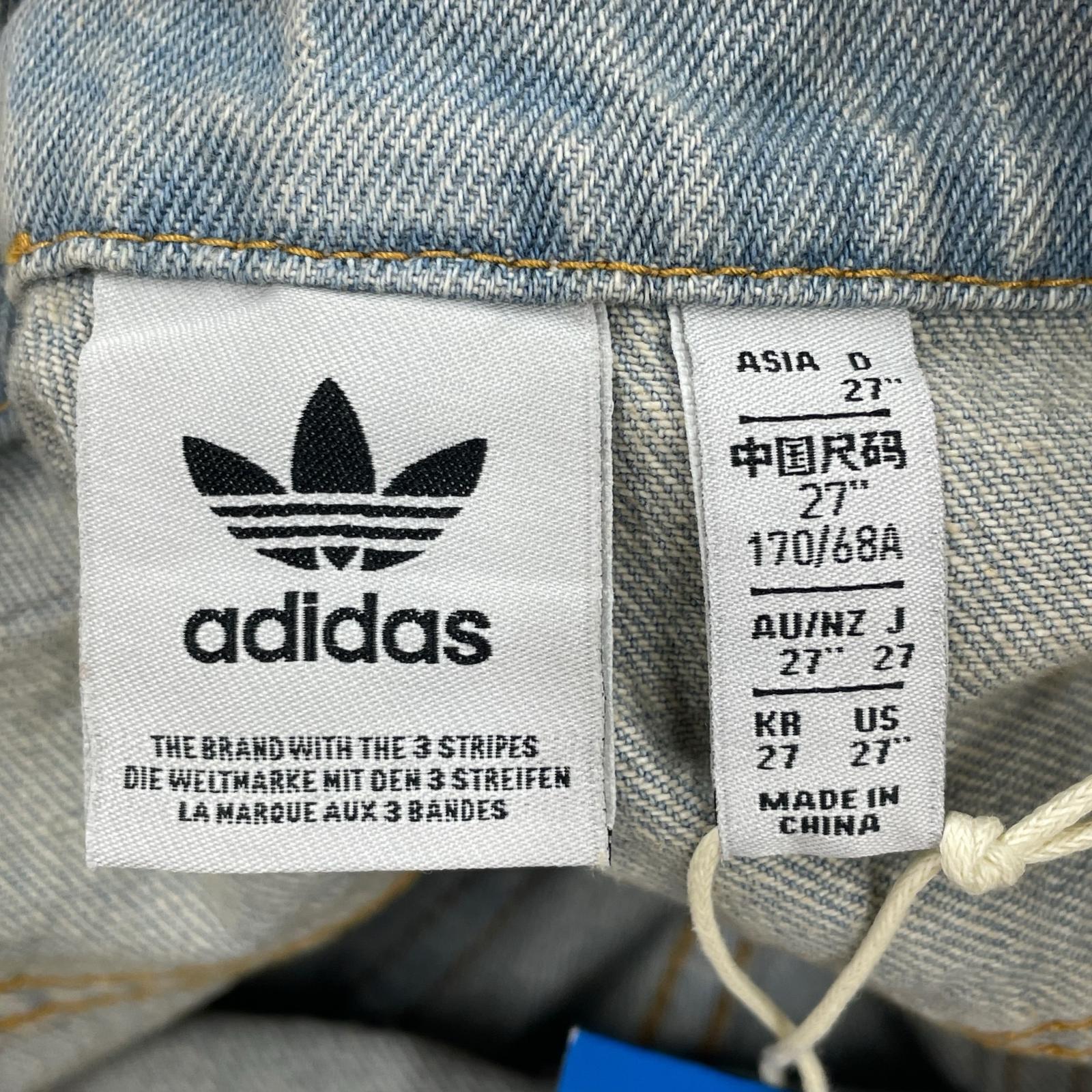 デニムパンツ adidas アディレニウム シーズン3 ジップ ウォッシュド デニム パンツ 27