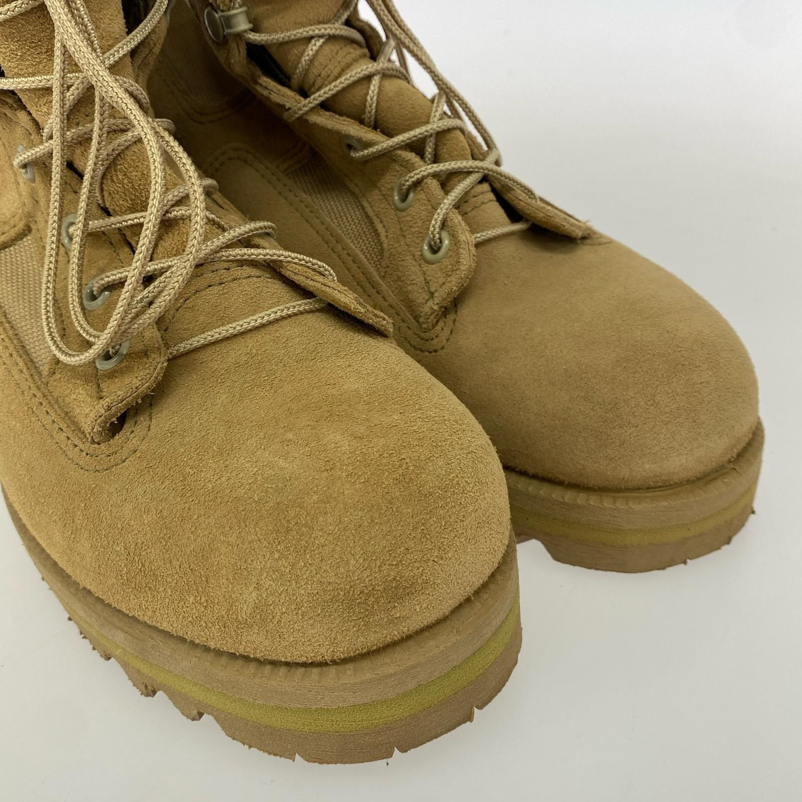 ブーツ Wellco スウェード コンバットブーツ 茶 (8)
