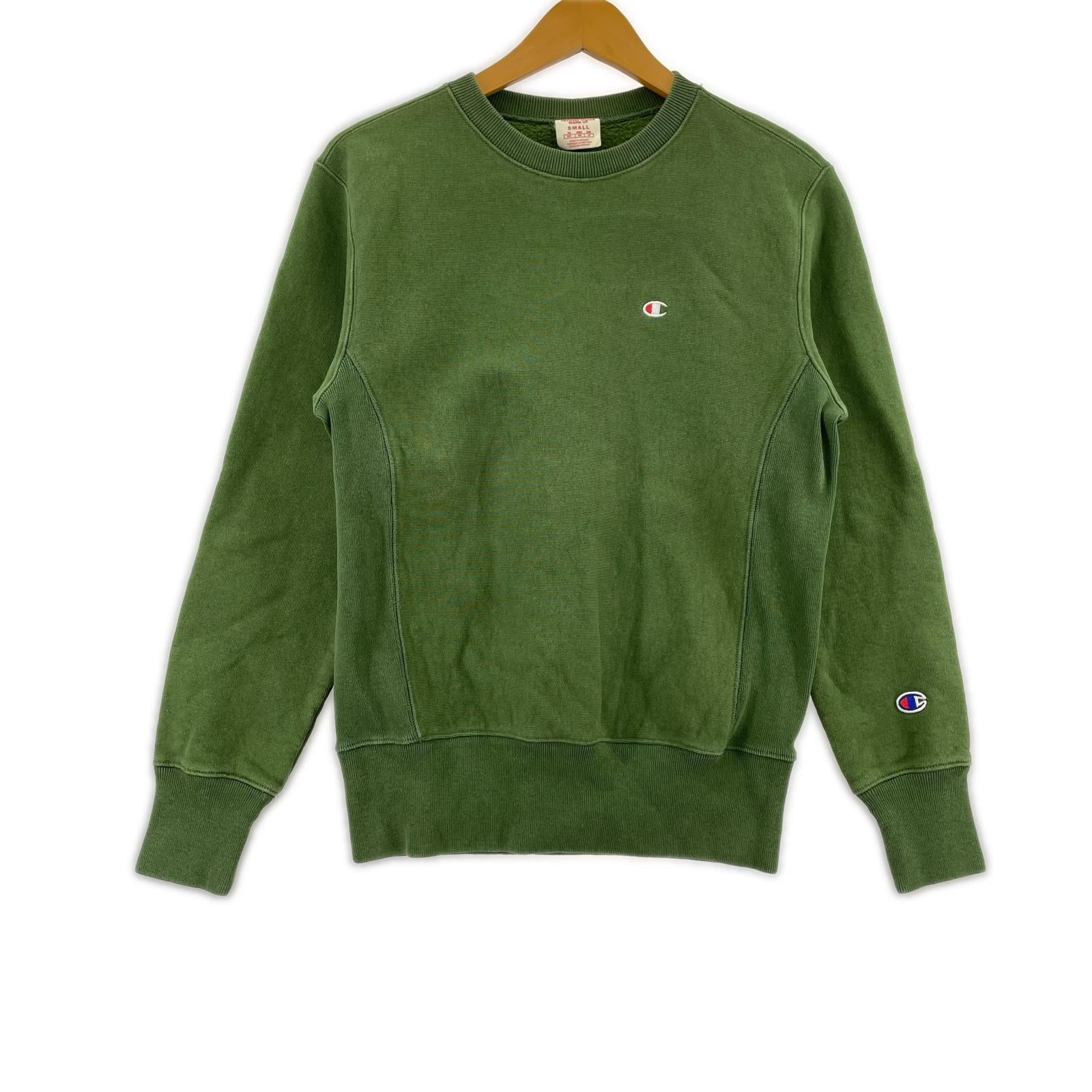 スウェット Champion REVERSE WEAVE 裏起毛スウェット GR M グリーン