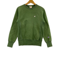 スウェット Champion REVERSE WEAVE 裏起毛スウェット GR M グリーン