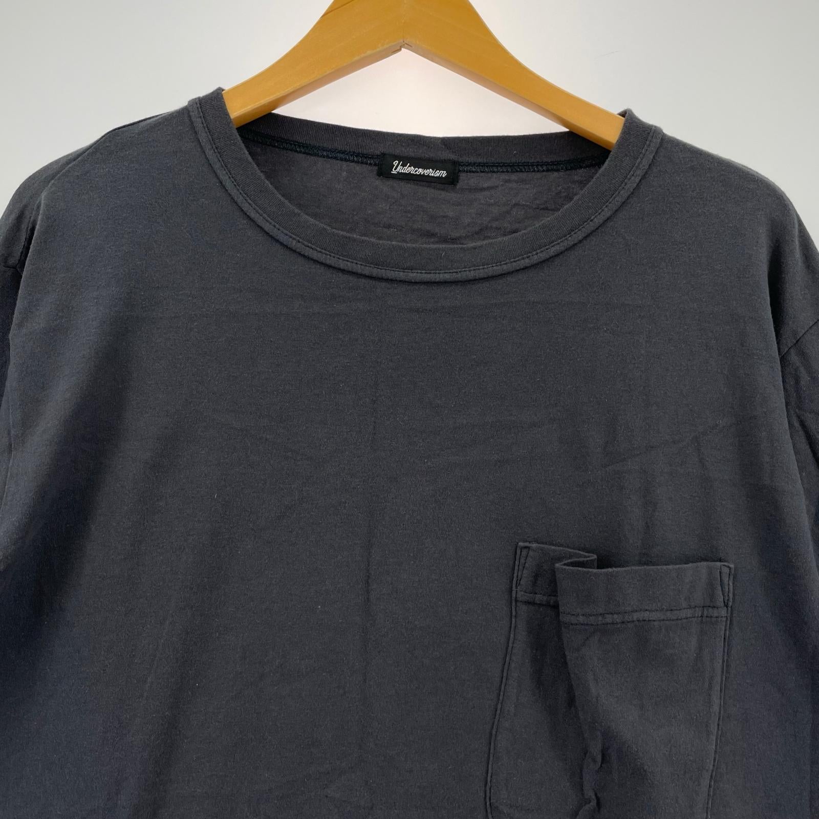 半袖Tシャツ 裾アフガンプリント Languid PK TEE 2 BLK 2 ブラック