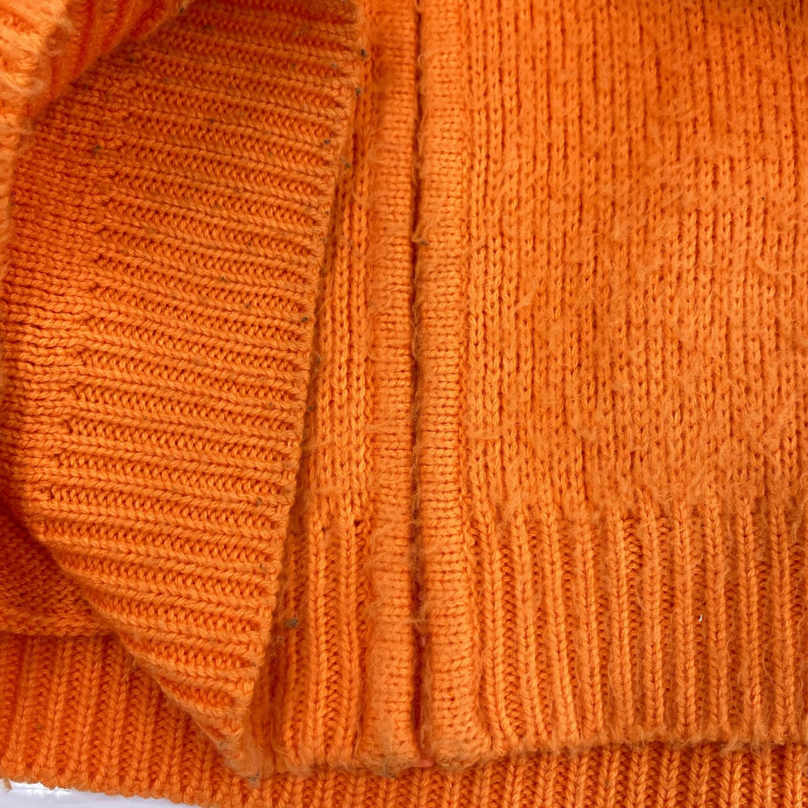ニット Sleeve Stripe Zip Up Sweater オレンジ ()