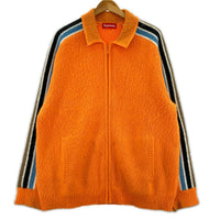 ニット Sleeve Stripe Zip Up Sweater オレンジ ()
