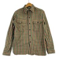 長袖シャツ duckdigger ネルシャツ GRN 36 グリーン