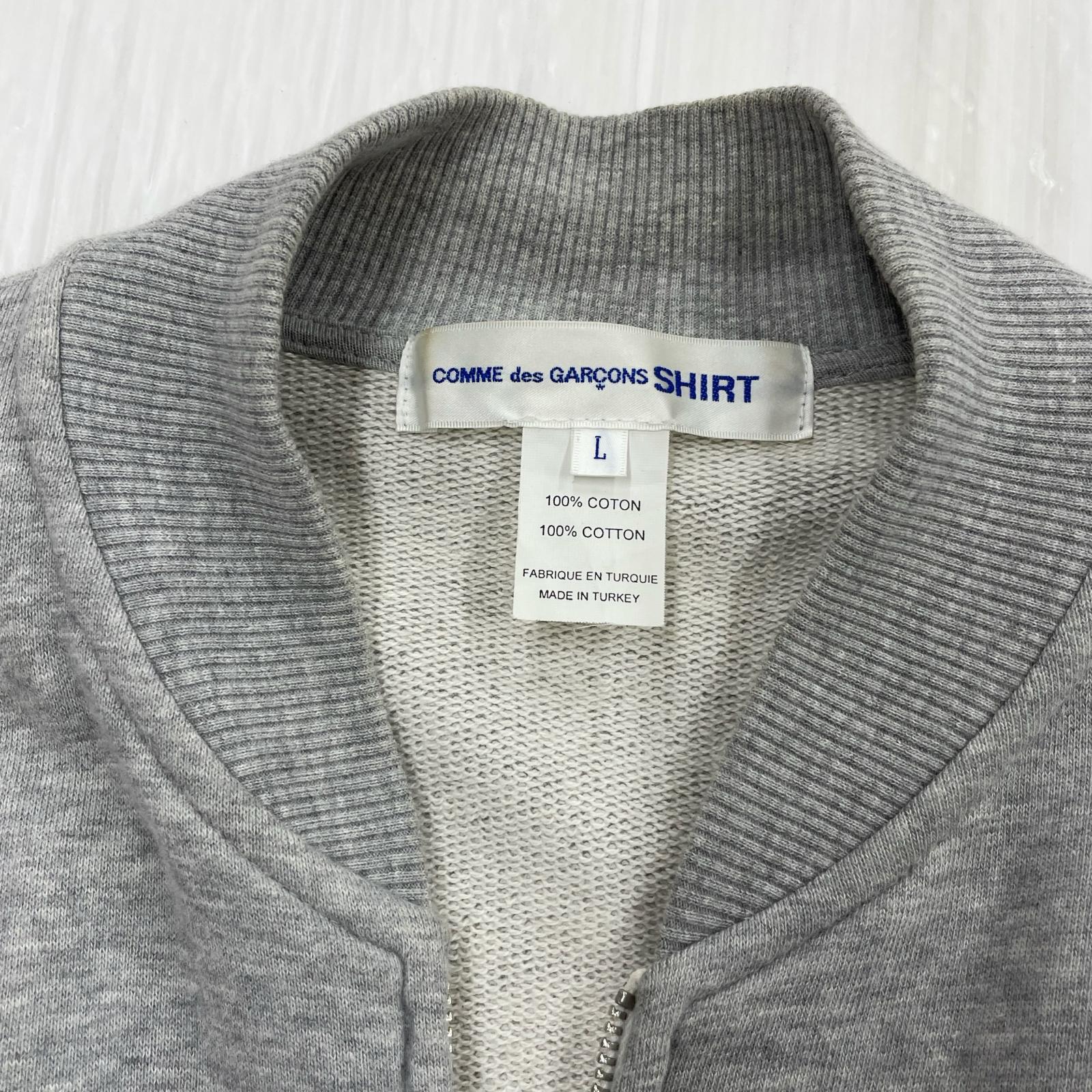 ジャケット SHIRT×KAWS バックプリントスウェットブルゾン L L グレー