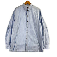 長袖シャツ Nemeth L/S切替ストライプシャツ M M ブルー