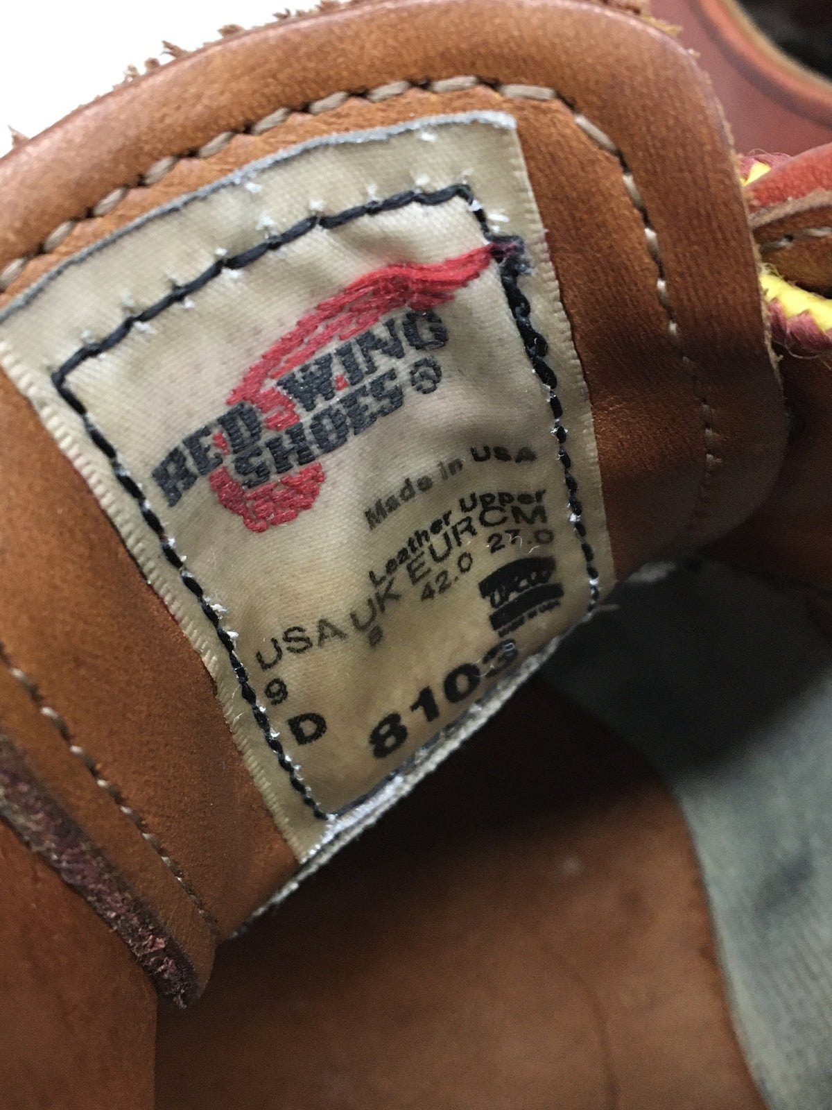 ブーツ 8103 Work Oxford (US9D 27cm) 赤茶