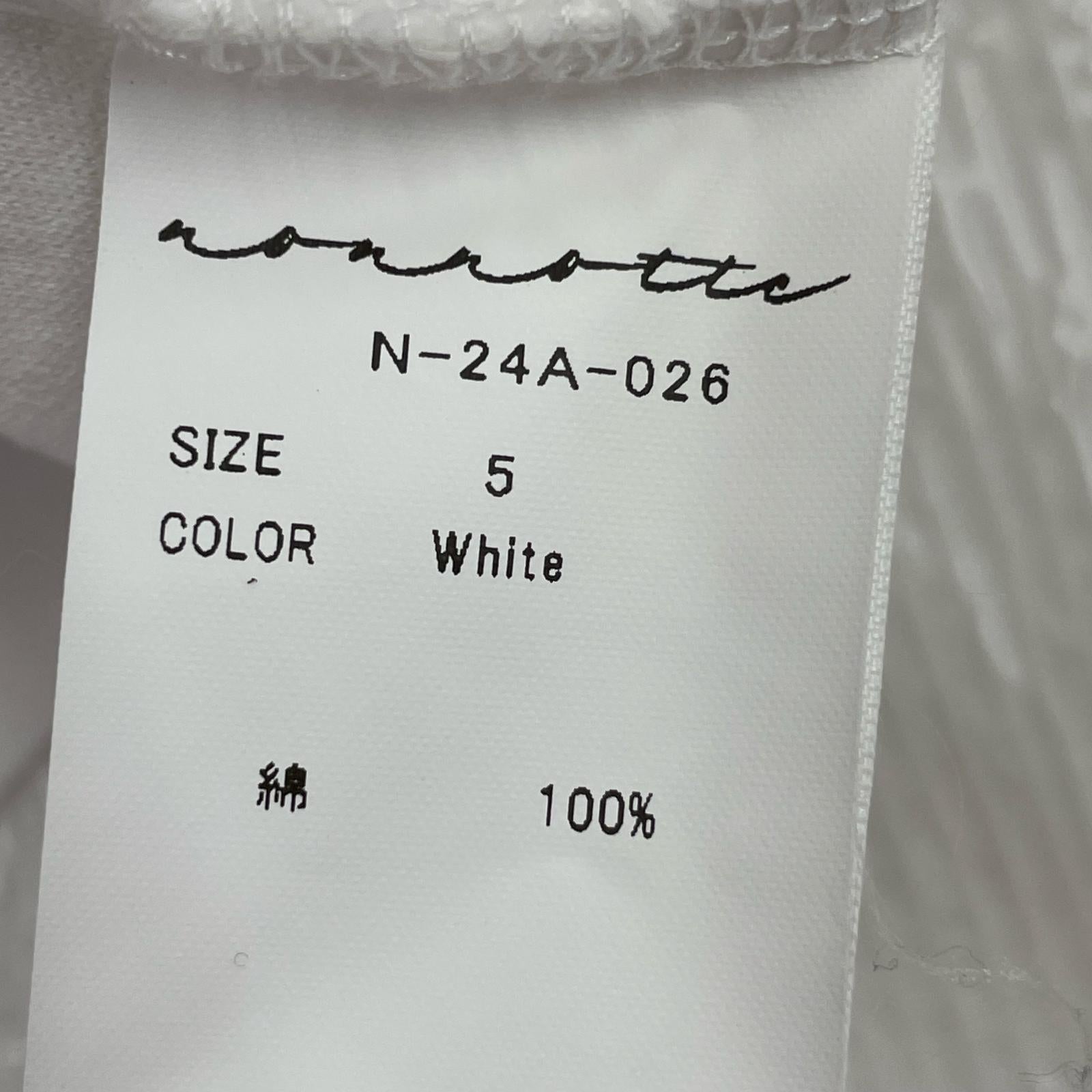 長袖Tシャツ N-24A-026 白