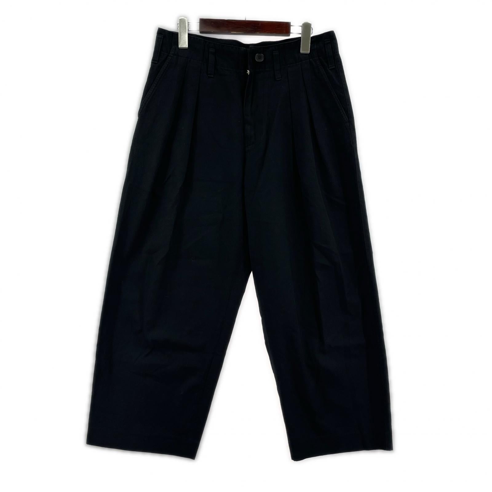 パンツ 22AW SUPER FINE WOOL COTTON 5 ブラック
