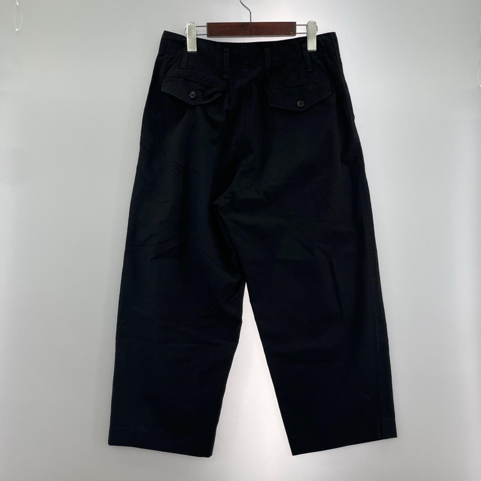 パンツ 22AW SUPER FINE WOOL COTTON 5 ブラック