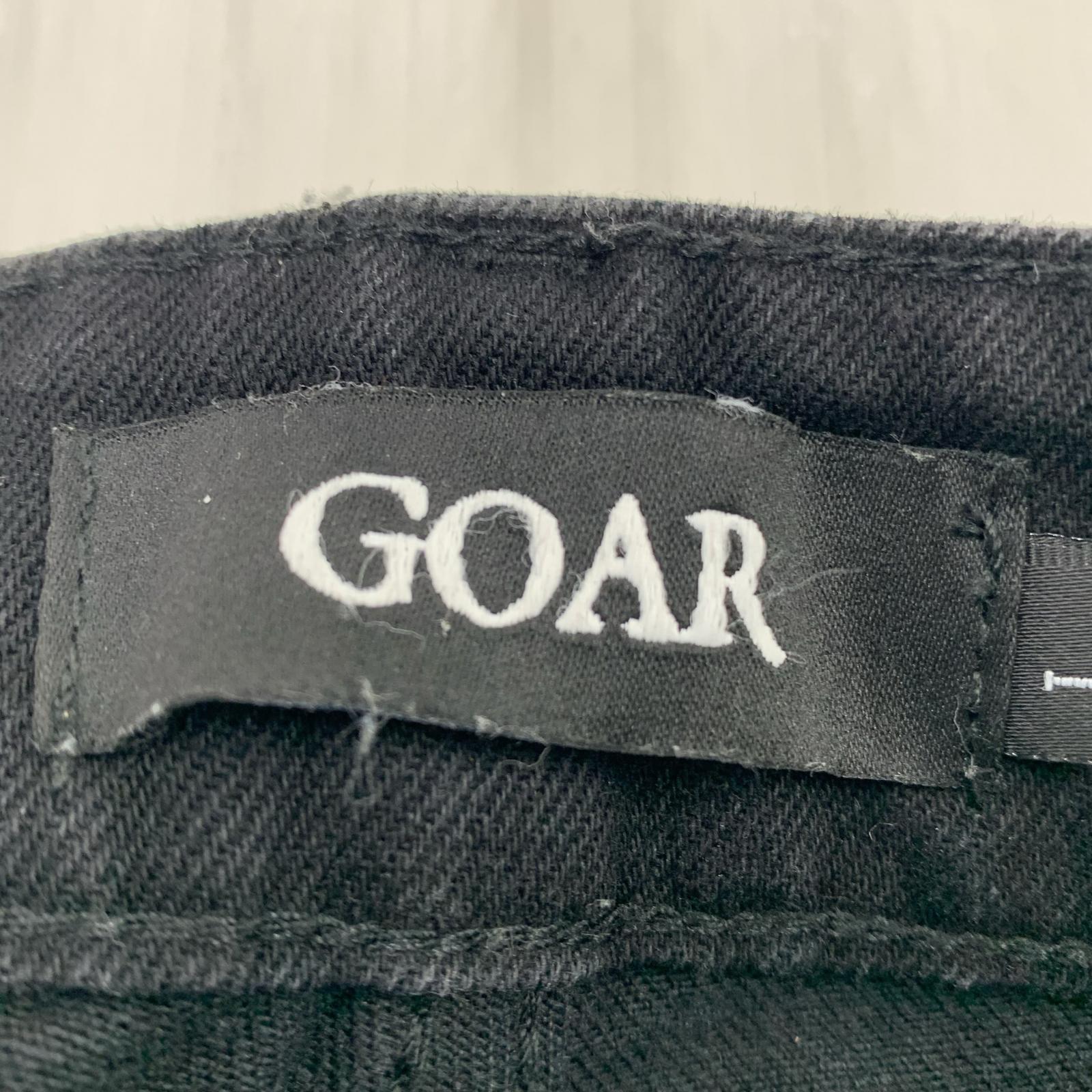 パンツ GOAR ARCHIVE STRAPPED FLARE OIL PANTS L ブラック