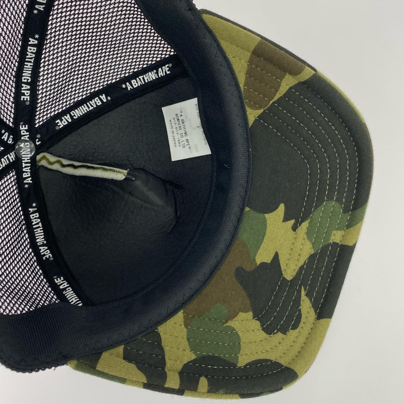 キャップ A BATHING APE 1st Camo baseball cap カモ メッシュキャップ フリー