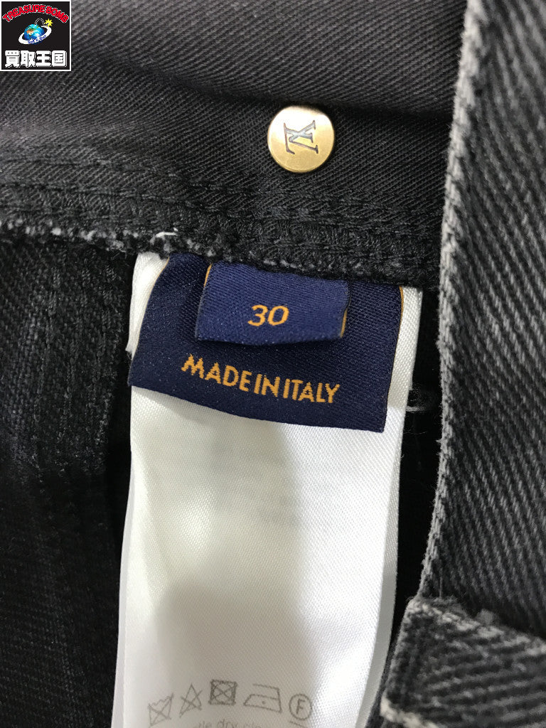 グラフィティポケット ワイドバギーデニムパンツ (30)