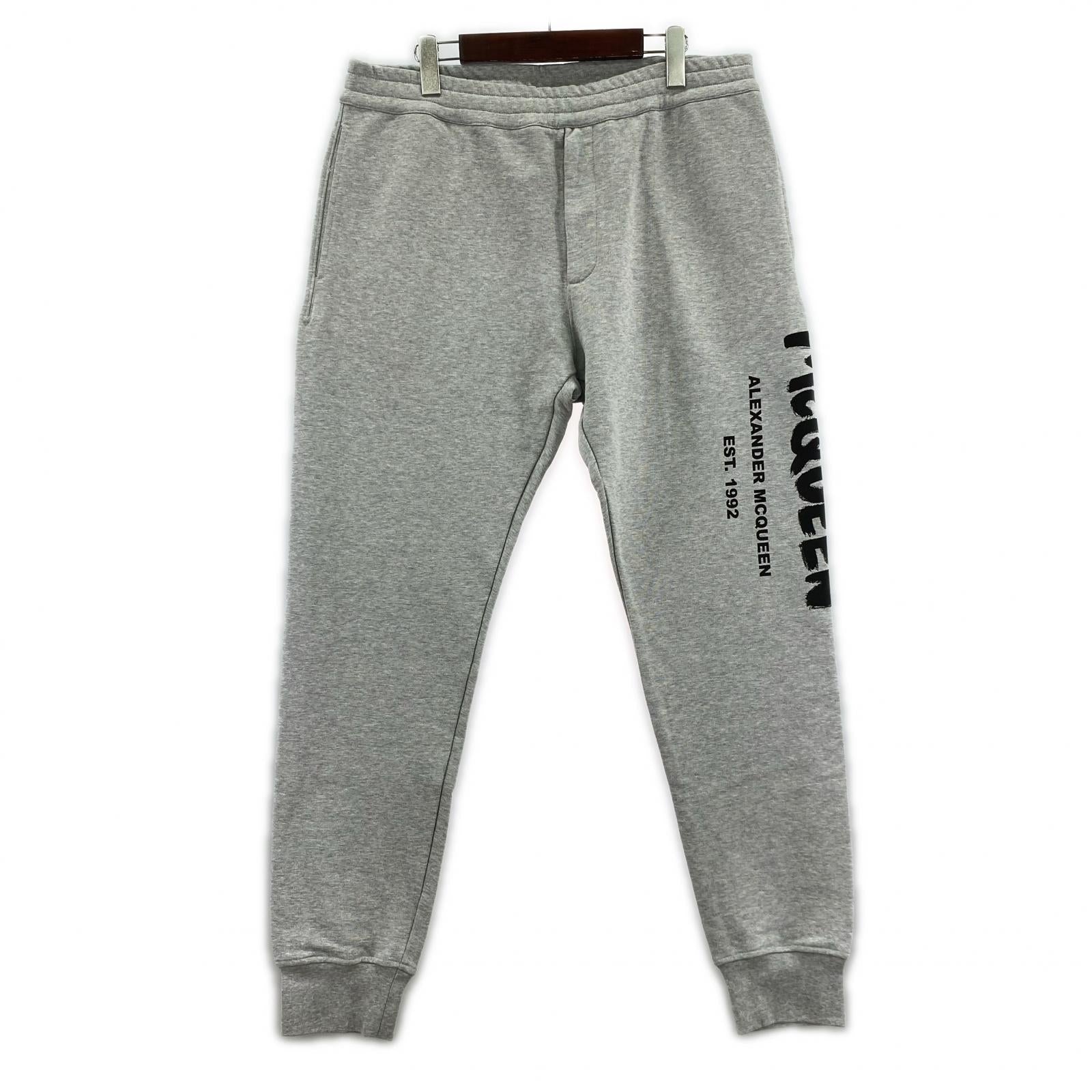パンツ Alexander McQueen グラフィティロゴ スウェットパンツ XL グレー 688714 QSZ81 グレー