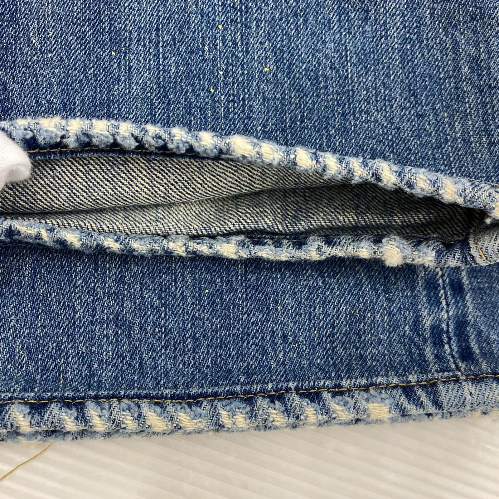 デニムパンツ HYSTERIC GLAMOUR PF加工 ダメージ加工 スタッズデニムパンツ 30 0231AP02 30 ブルー