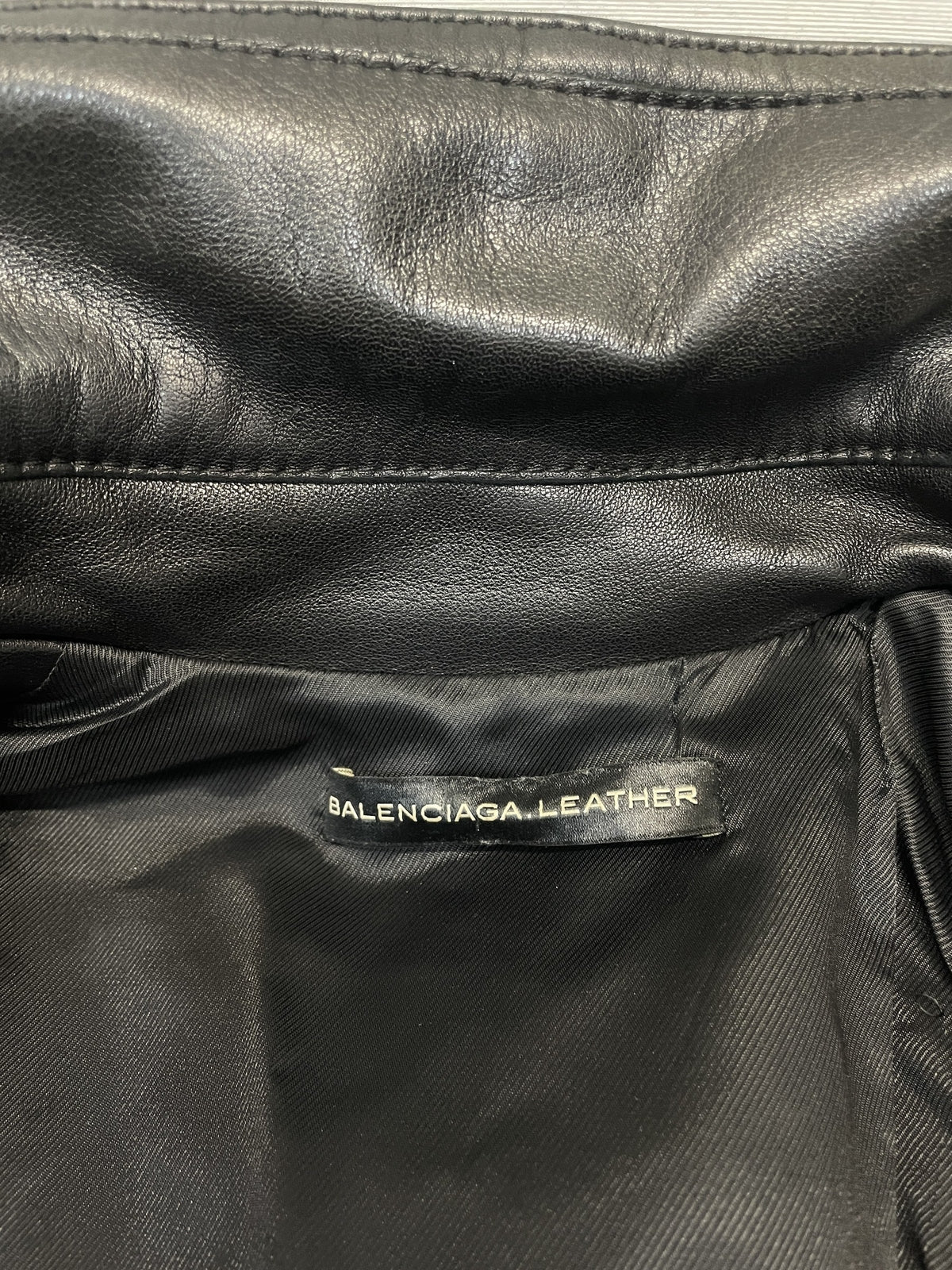 BALENCIAGA ニコラ期 ラムレザー ダブルライダース 36 黒 180174