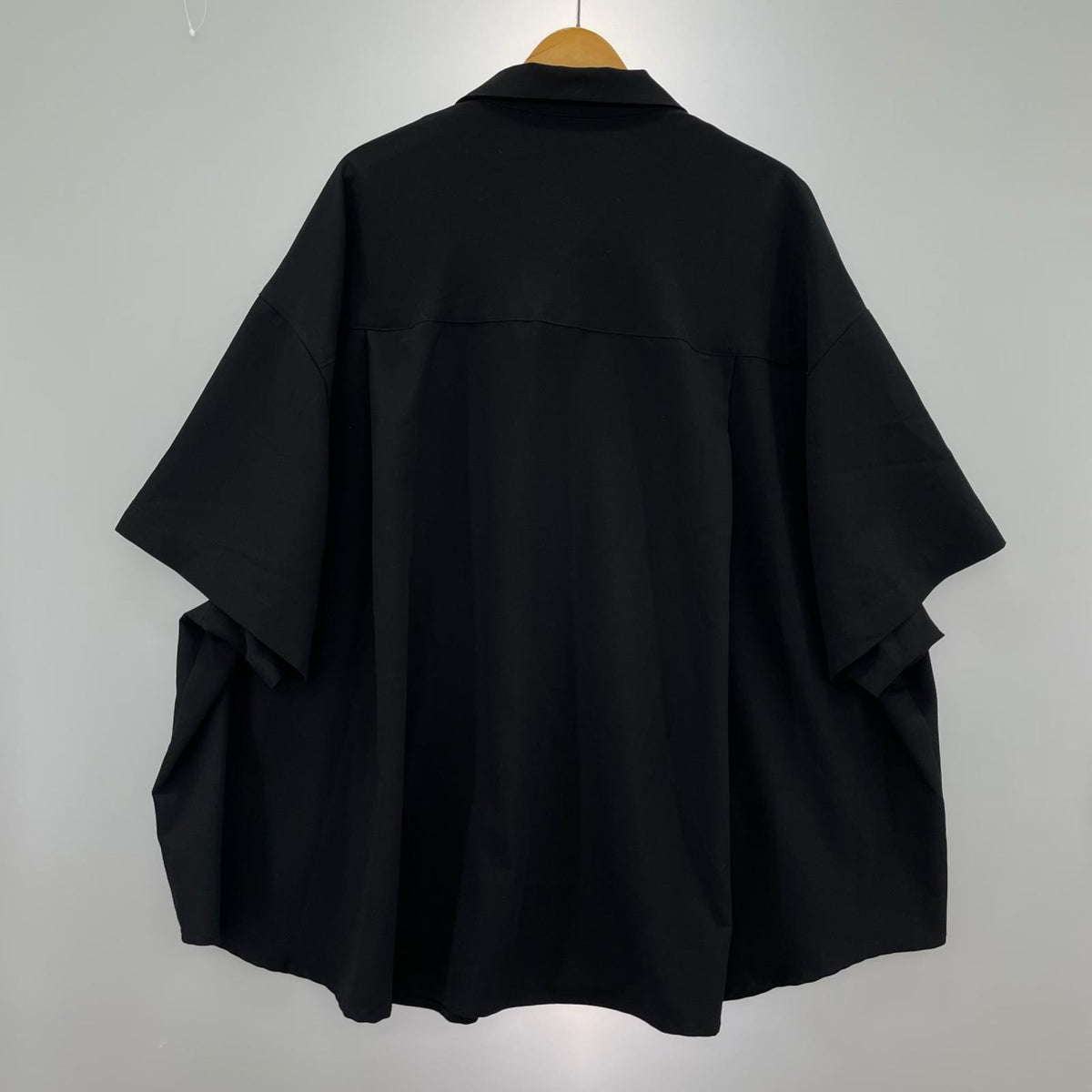 半袖シャツ Suit Fabric Shirt 黒 M M ブラック