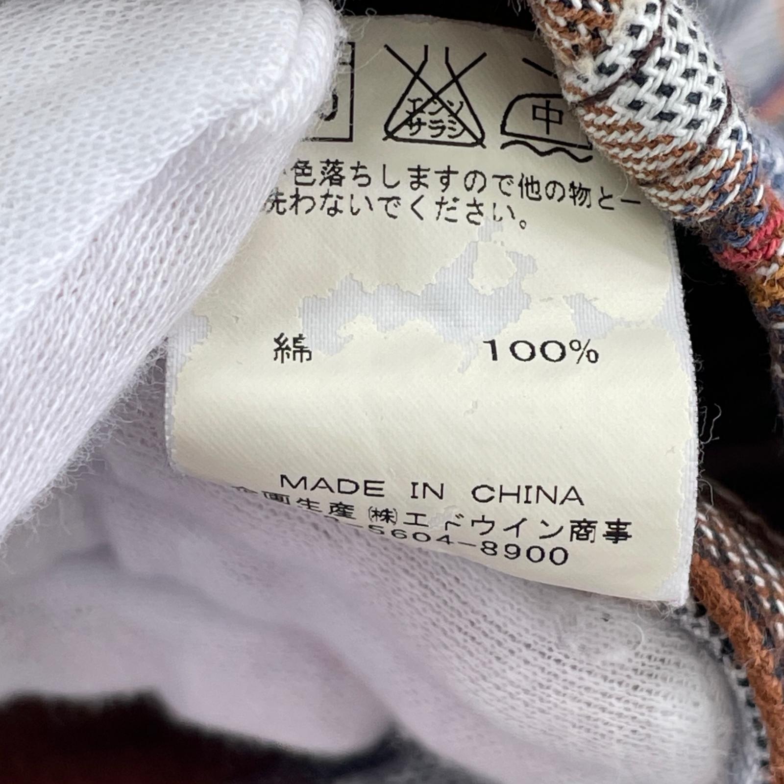 長袖シャツ 70S~ Wrangler ウエスタンシャツ チェック ブラウン (M) M ブラウン