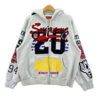 パーカー 26SS Warriors Zip-up Hoodie Sweatshirt M グレー