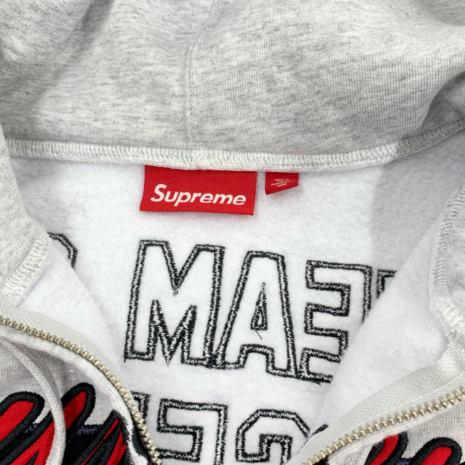 パーカー 26SS Warriors Zip-up Hoodie Sweatshirt M グレー