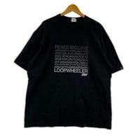 半袖Tシャツ 25周年記念 PEACE BIG LOVE 黒 (L) L ブラック
