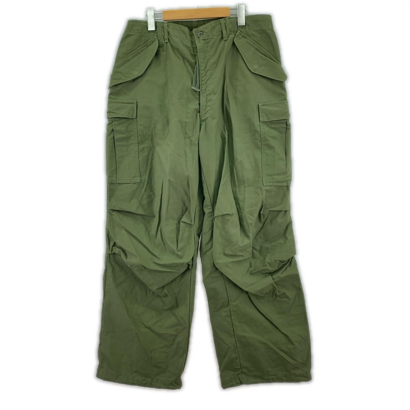 パンツ U.S.ARMY M-65 FIELD PANTS 77年製 SERVAL L グリーン