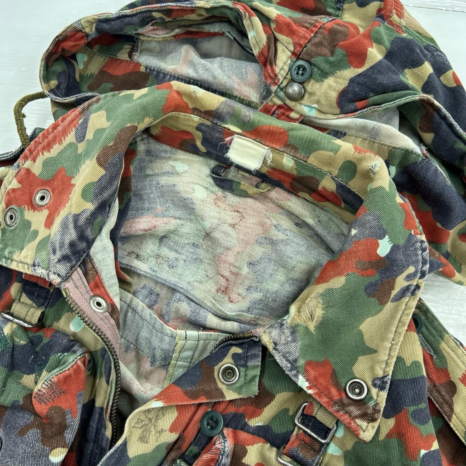 ミリタリージャケット M-60 スイス軍 アルペンカモ 56