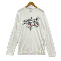 長袖Tシャツ プリントTEE 2 ホワイト M ホワイト