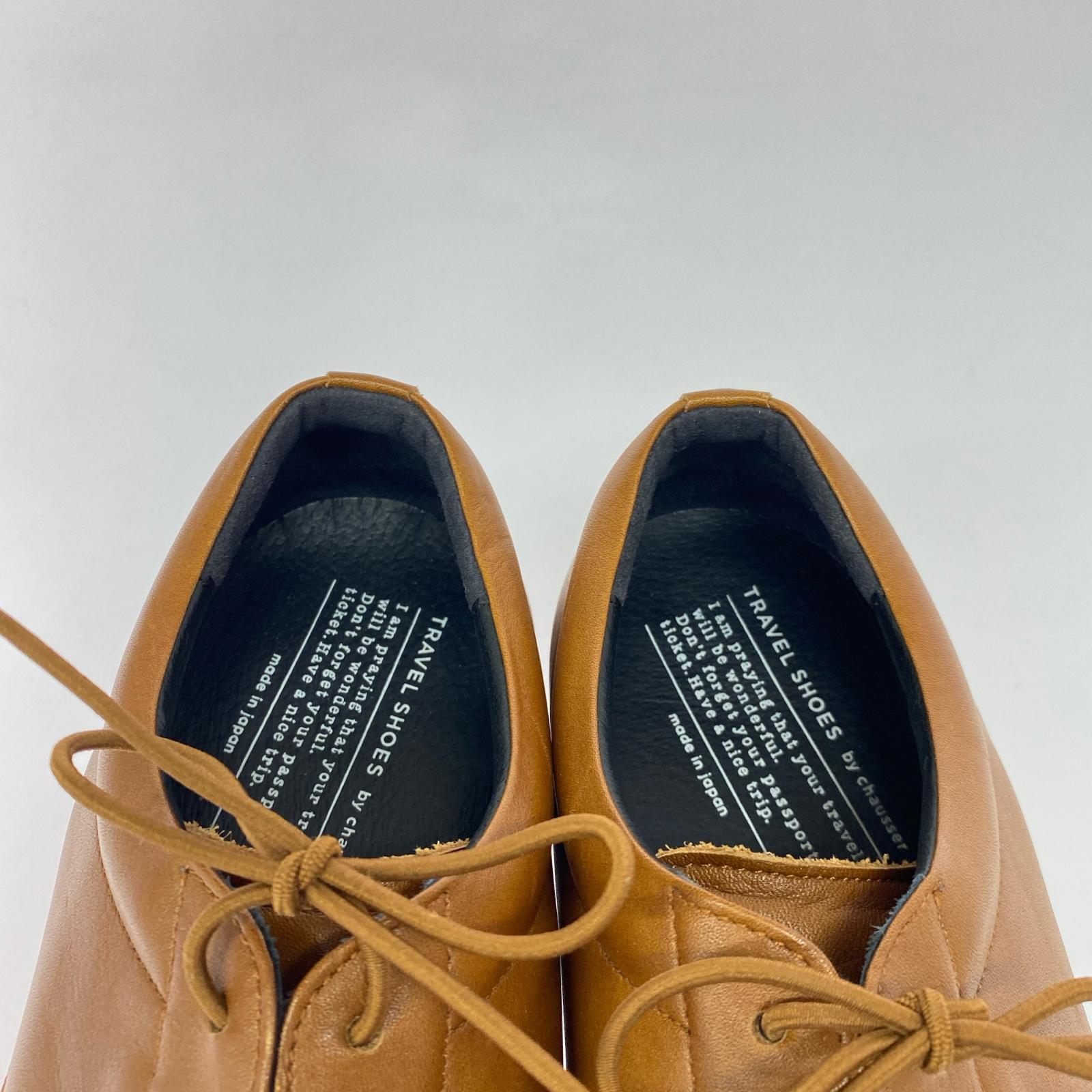 スニーカー TRAVEL SHOES by chausser 41 ブラウン