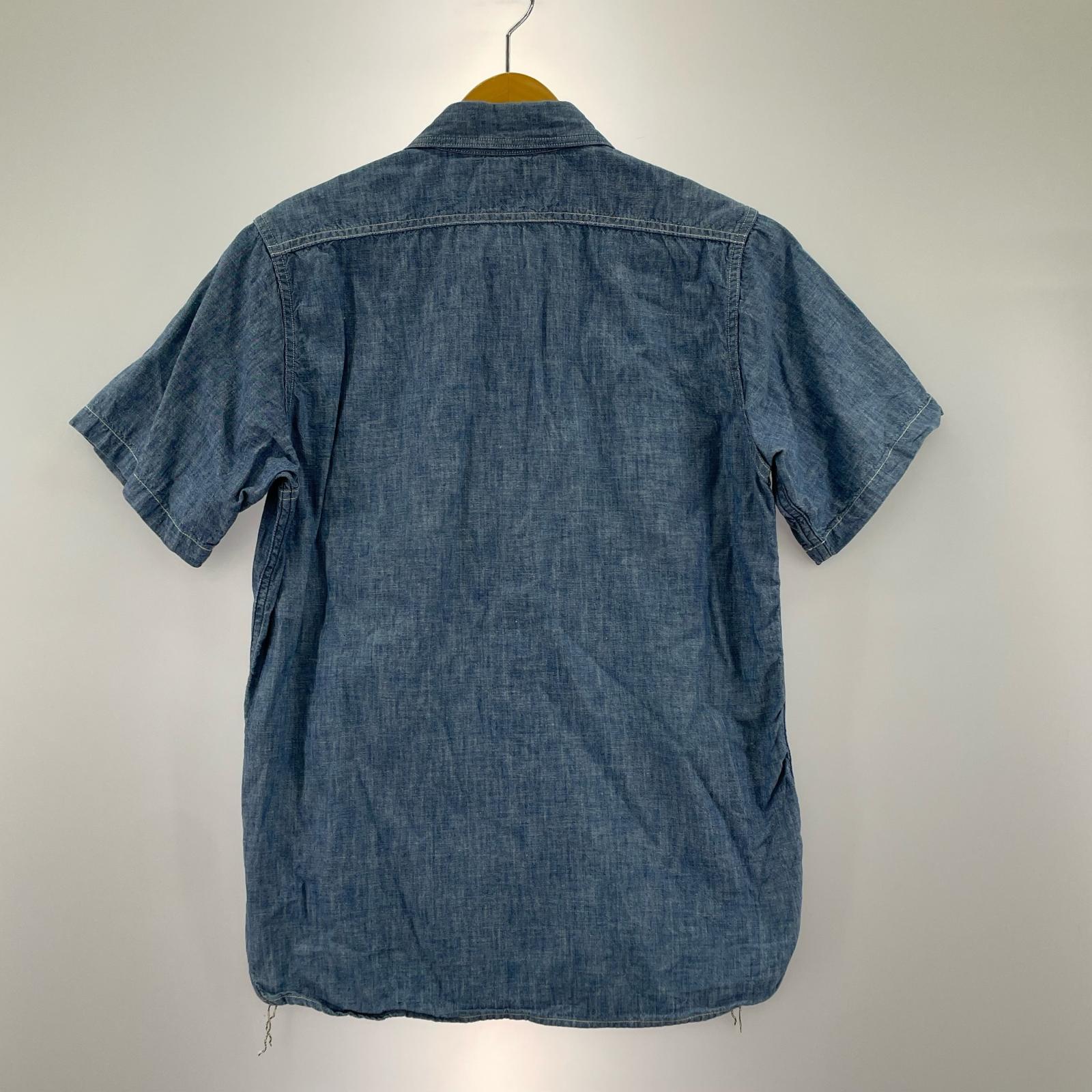 半袖シャツ USN S/S ミリタリーシャンブレーシャツ