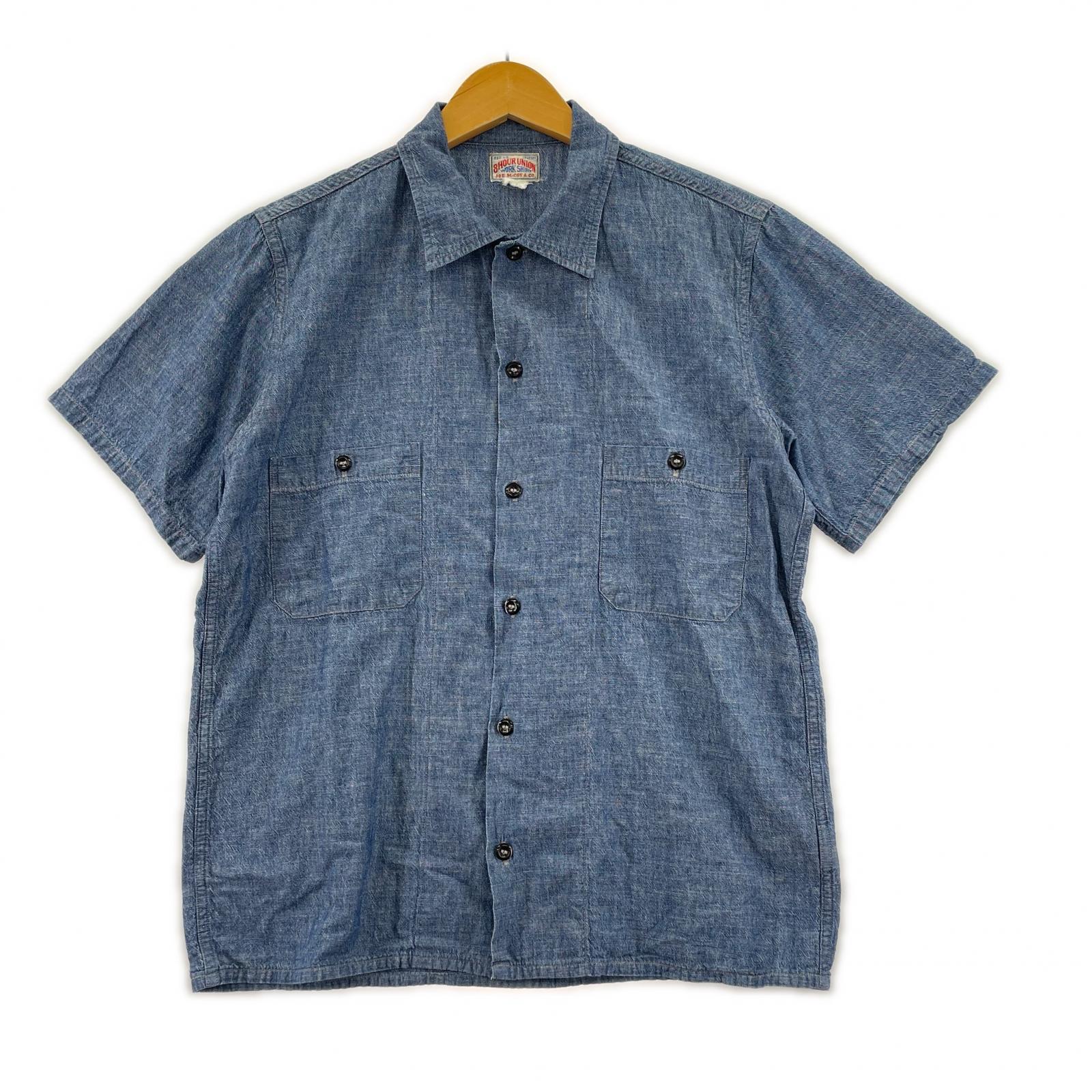 半袖シャツ 8 HOUR UNION S/S シャンブレー 開襟シャツ