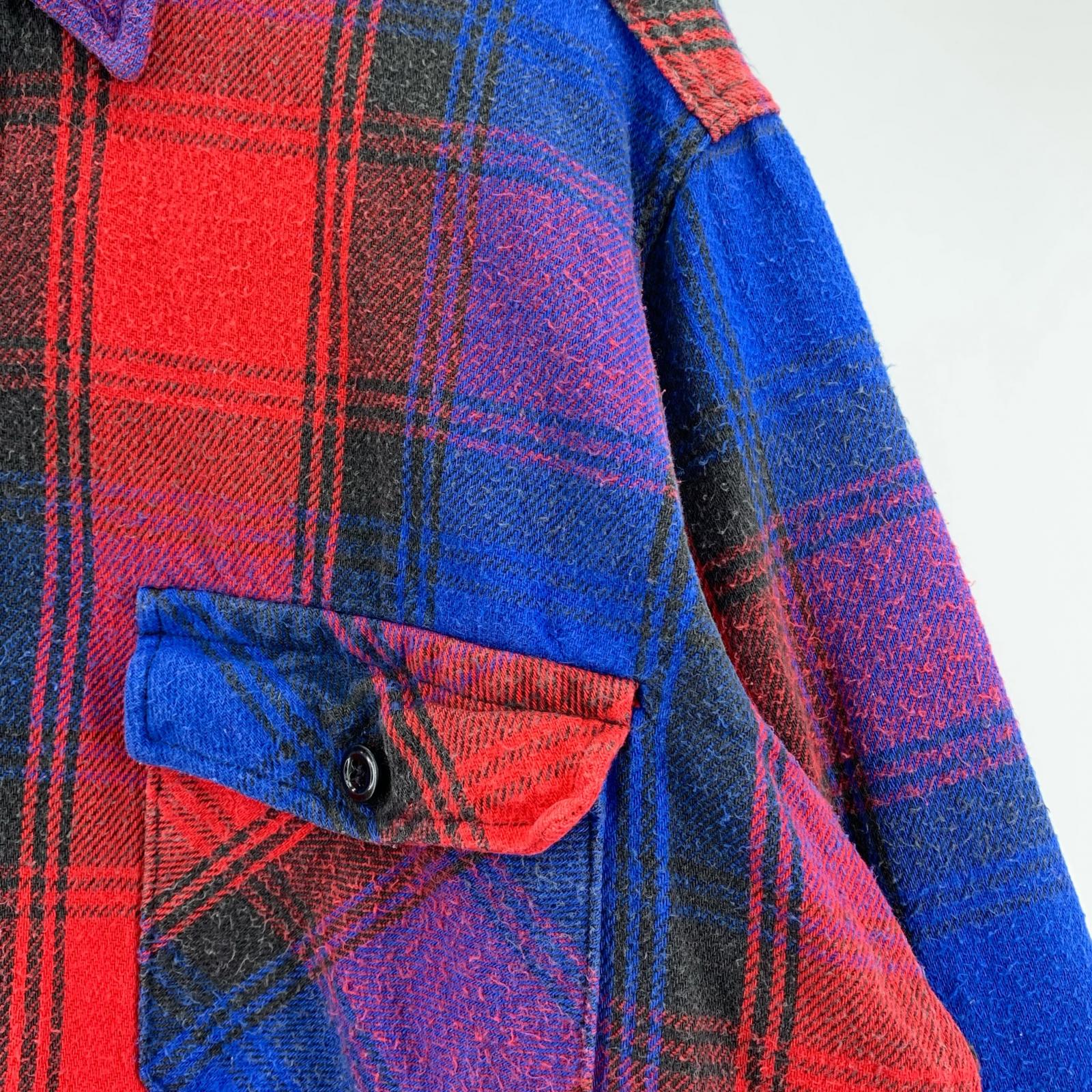 長袖シャツ MELTON チェックネルシャツ L