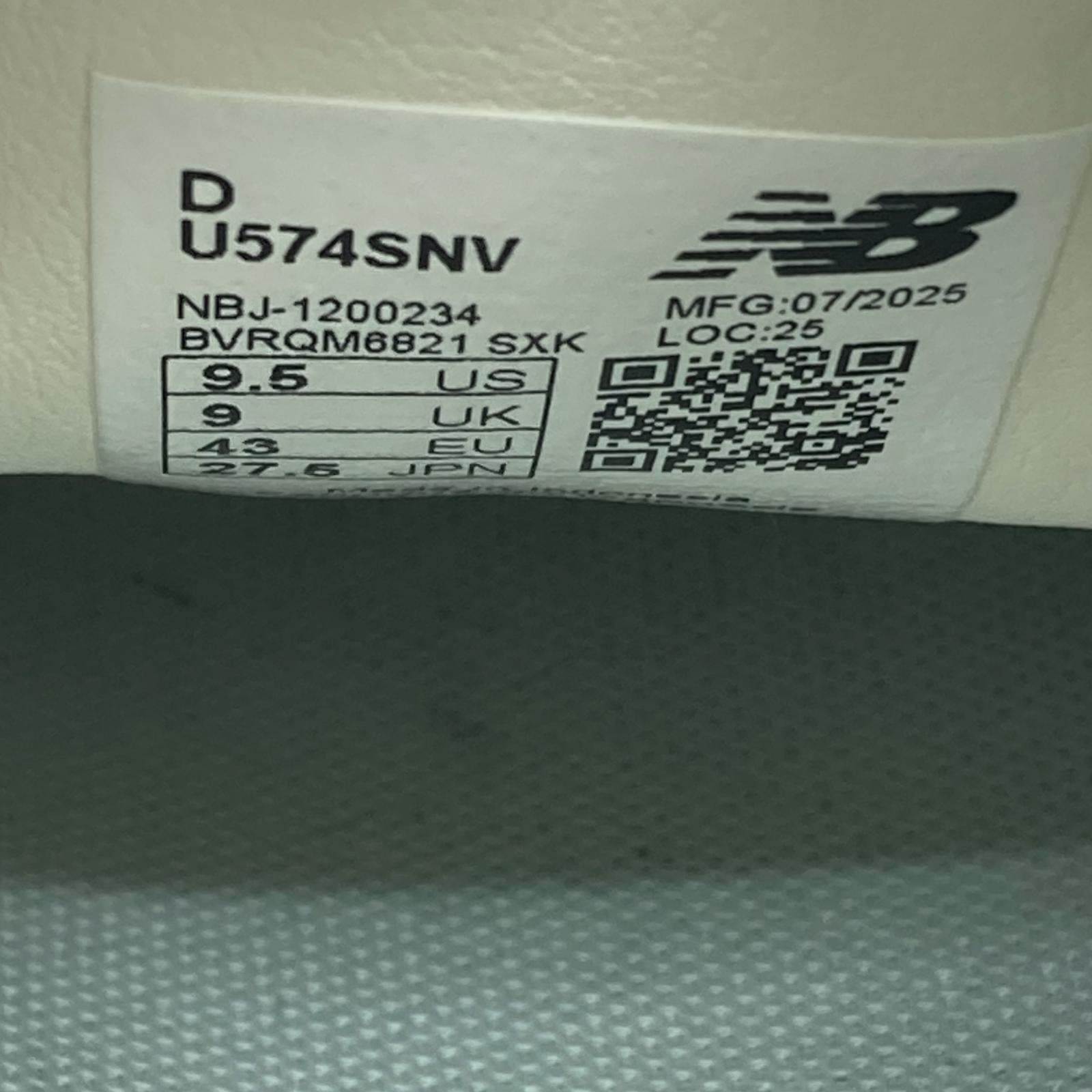 スニーカー U574SNV 27.5cm グレー 27.5cm (US9 1/2 UK9 EU45) グレー