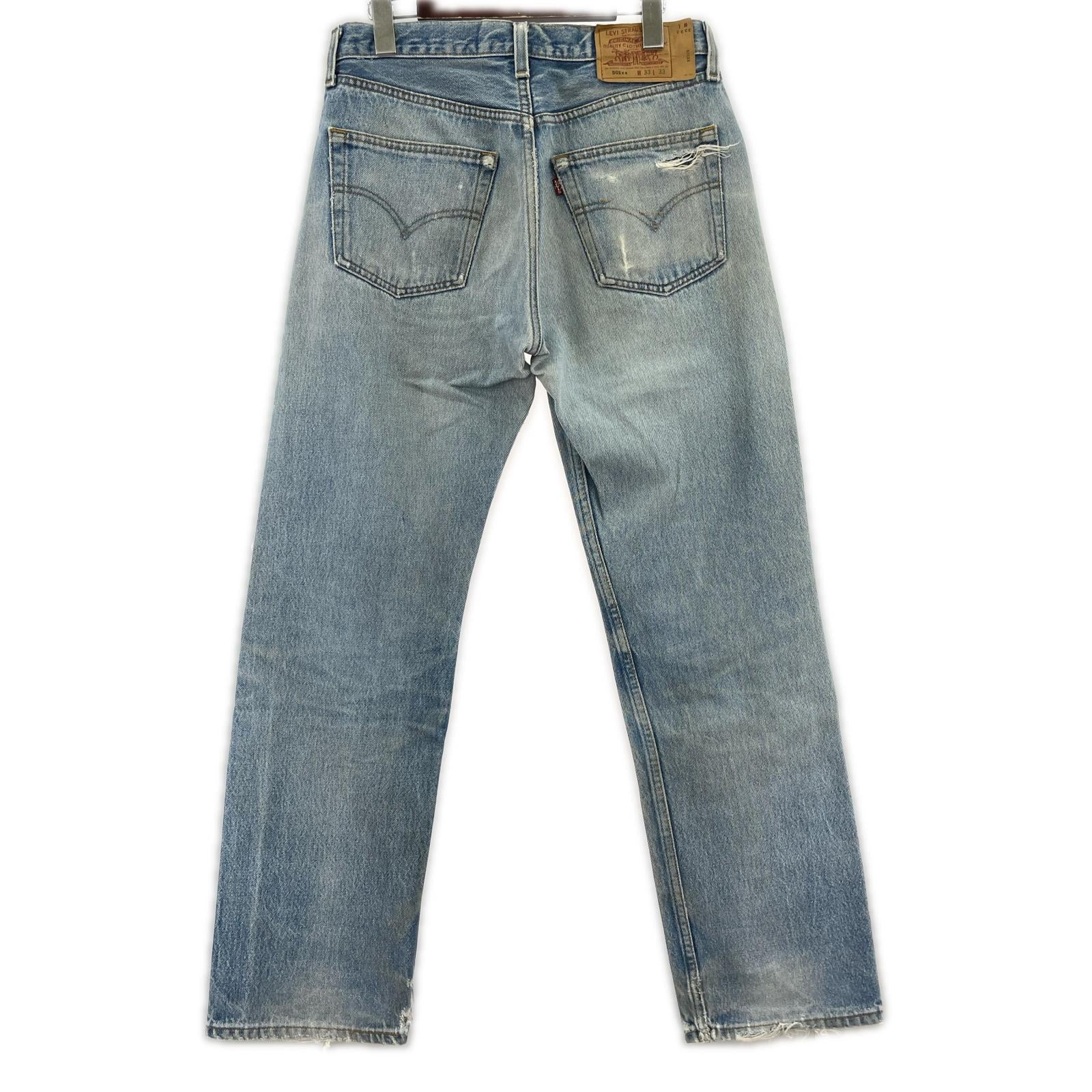 デニムパンツ Levi's 501xx USA製 553サンベニート工場 w33/l33 ブルー