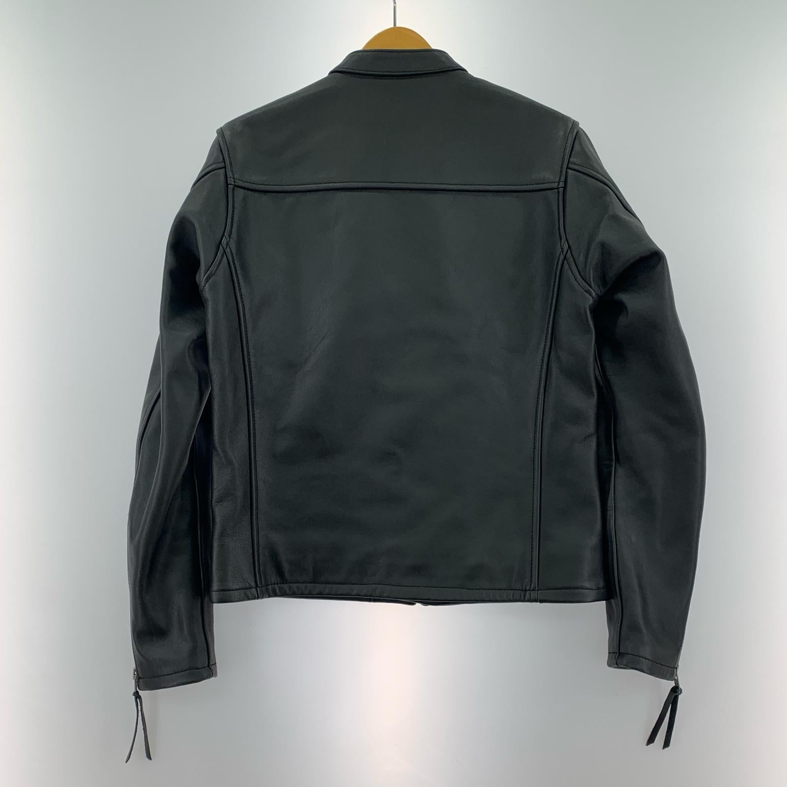 レザージャケット KADOYA シングルライダース レザージャケット SIZE:L L ブラック