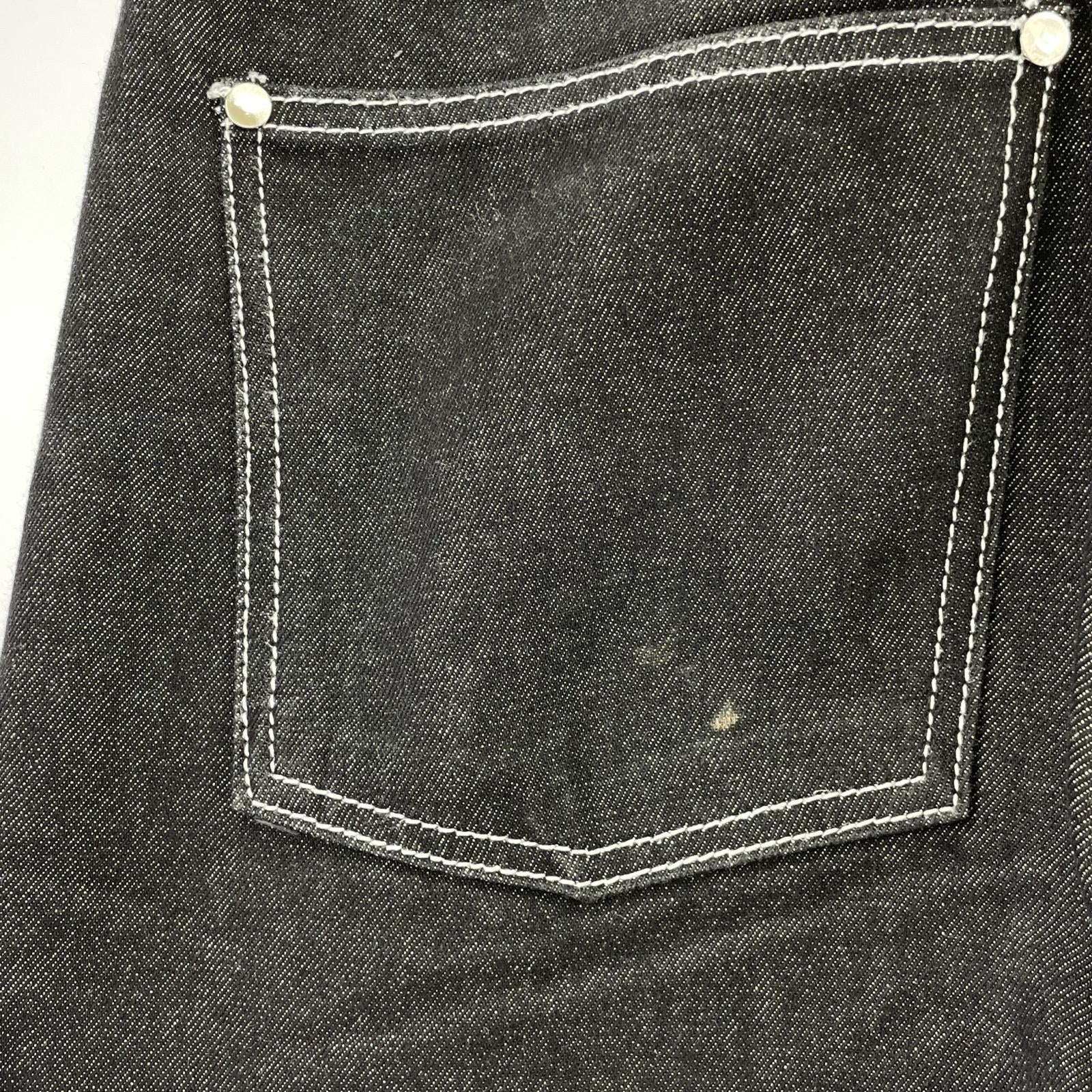 デニムパンツ 23AWPNB09 S ブラック