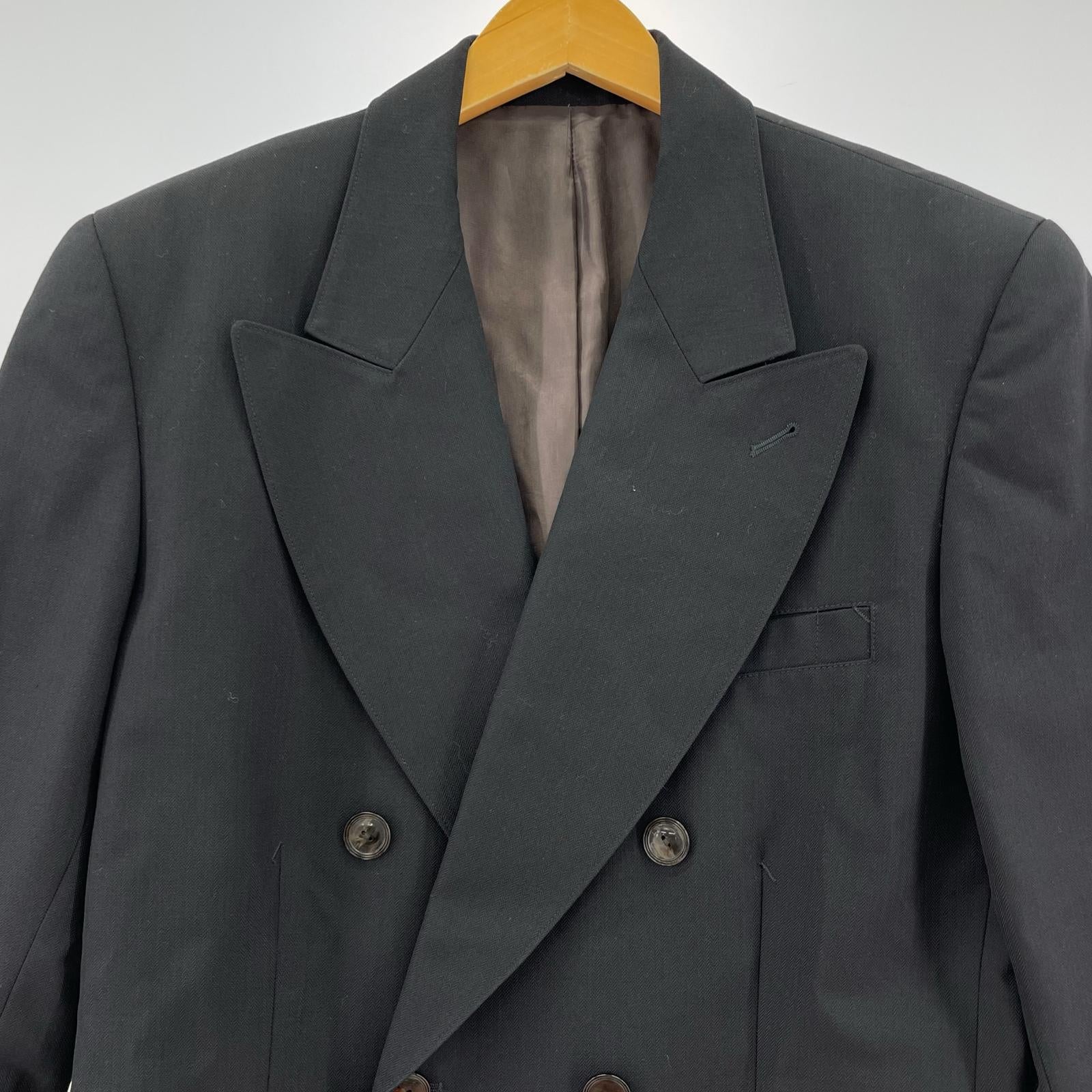 テーラードジャケット JEAN-PAUL GAULTIER ARCHIVE ダブルブレストテーラードジャケット 黒 (48) 48 ブラック