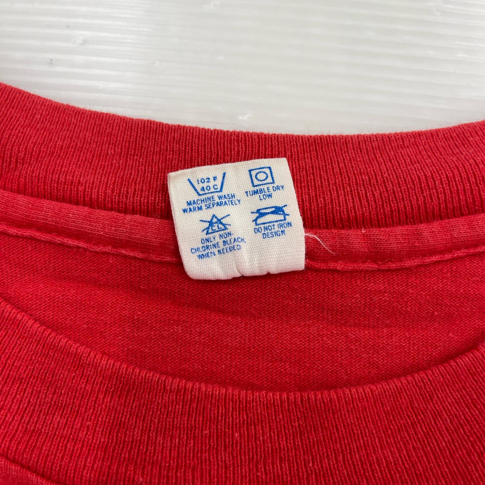 半袖Tシャツ USA製 BOSTON UNIVERSITY 赤(L) L レッド