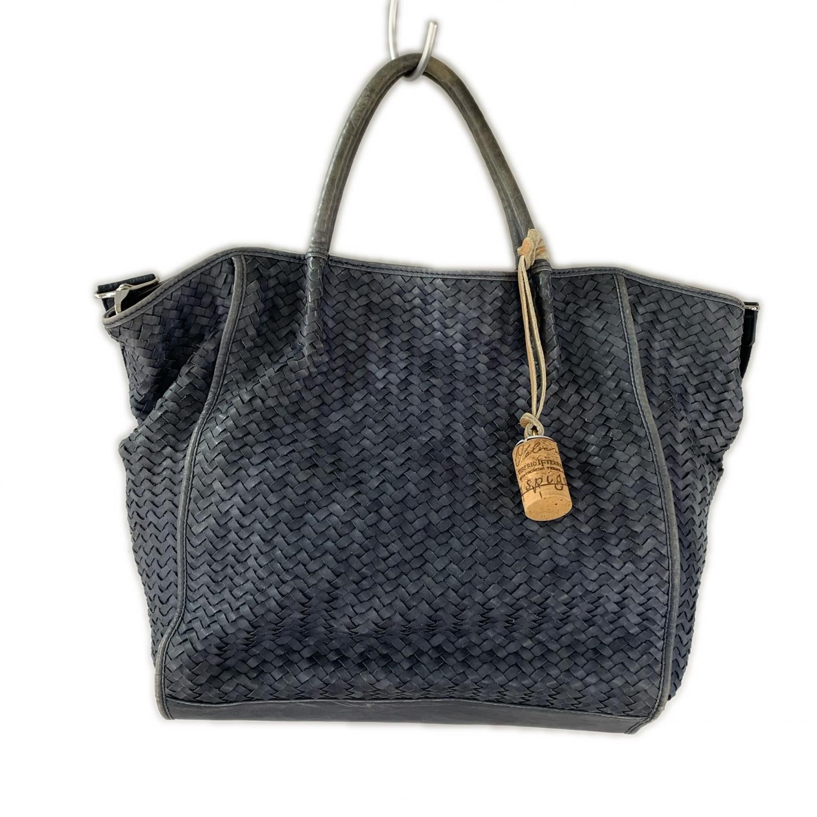 その他バッグ tiberio ferretti 編み込み 青