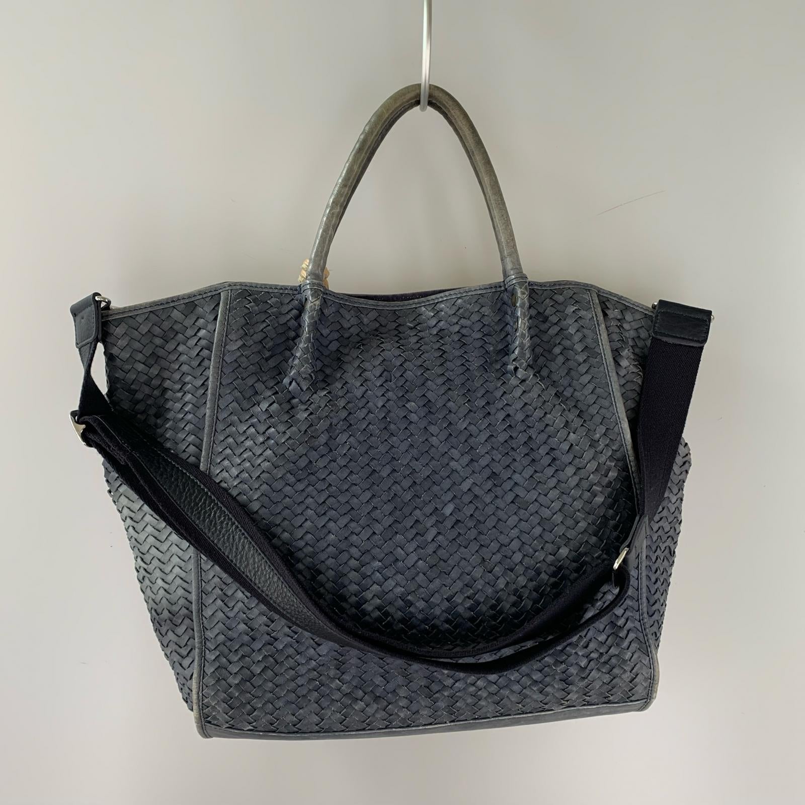 その他バッグ tiberio ferretti 編み込み 青
