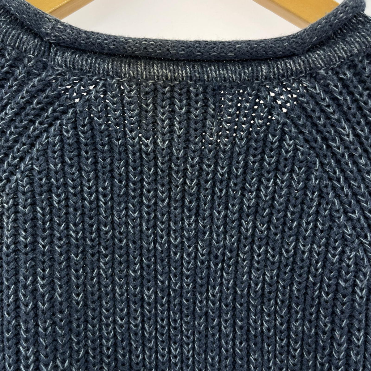ニット ロールネックニット (L-REG) インディゴ ネイビー L