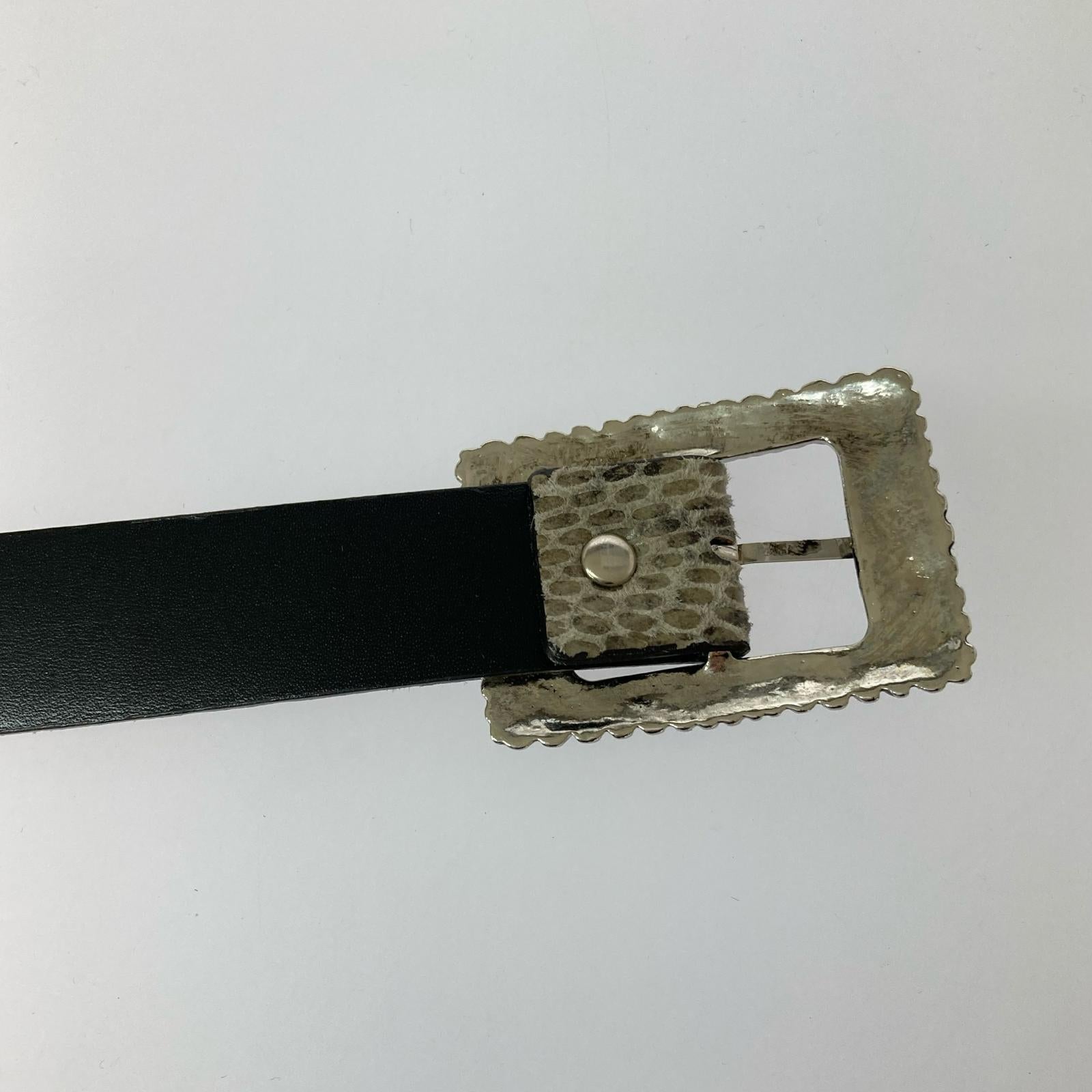 その他アクセサリー ダブルバックル ベルト ブラック