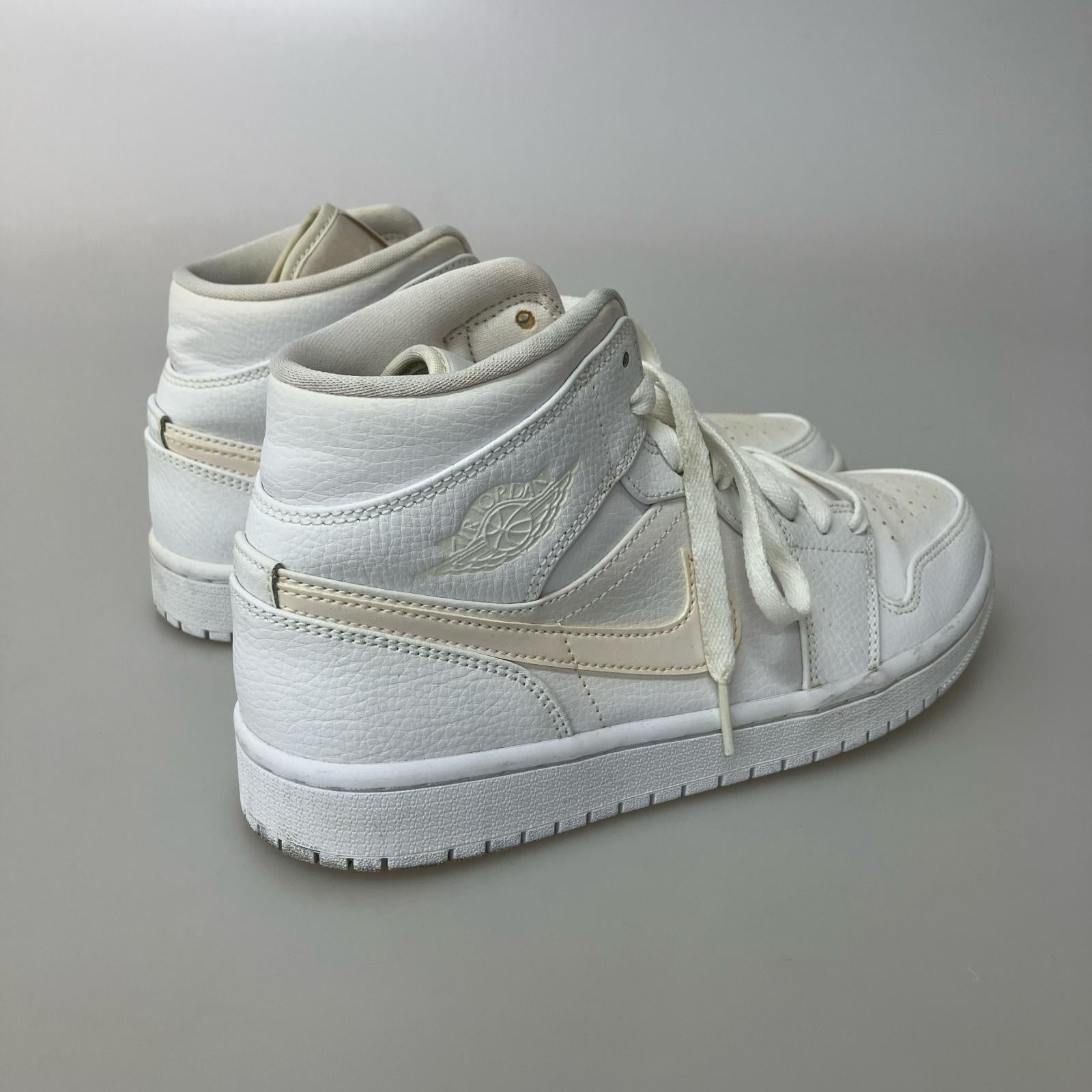 スニーカー NIKE AIR JORDAN 1 MID 554724-126 25.5cm ホワイト 25.5cm (US7 1/2 UK7 EU41) ホワイト