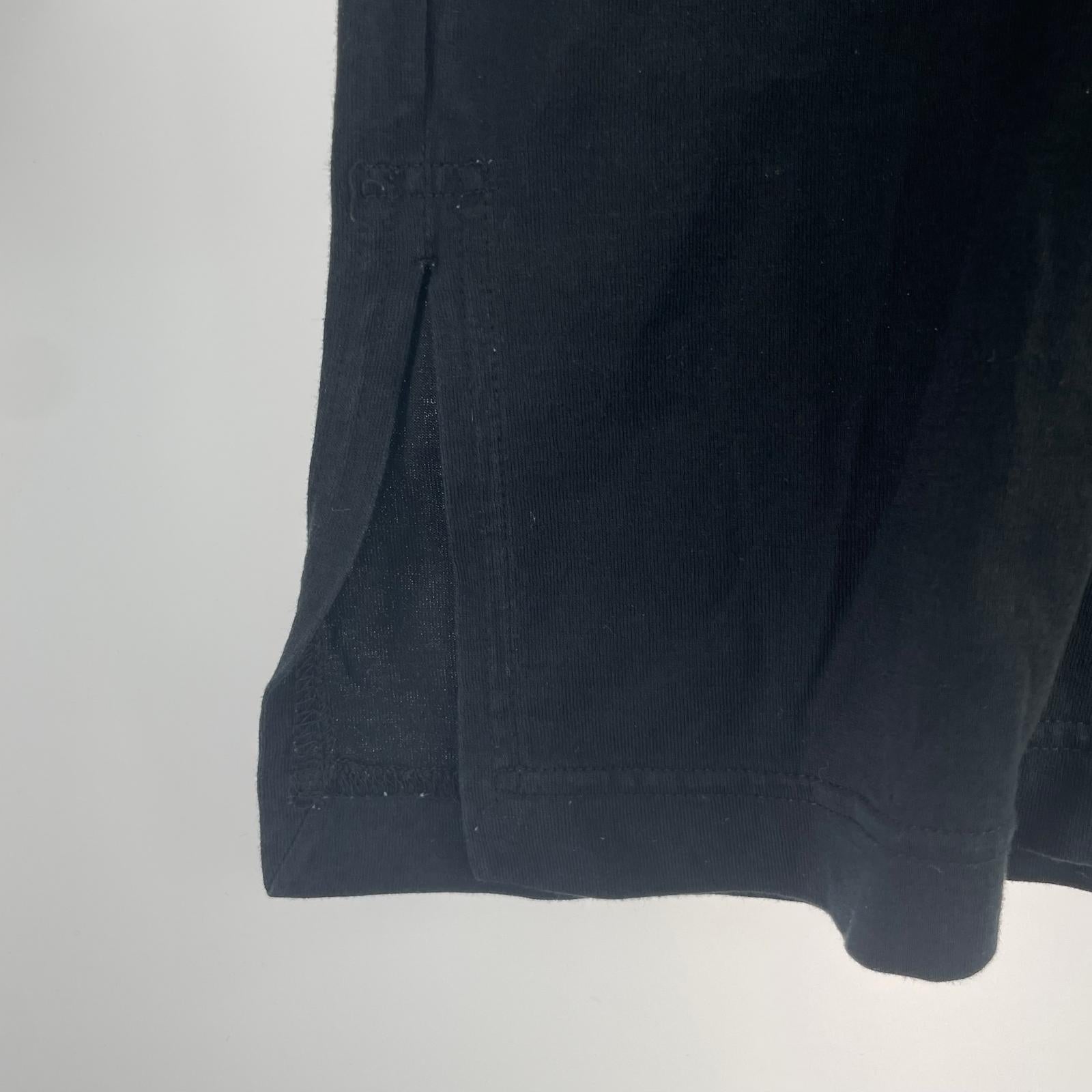 長袖Tシャツ ISSEY MIYAKE PERMANENTE サイドスリット タートルネックカットソー M ブラック M ブラック