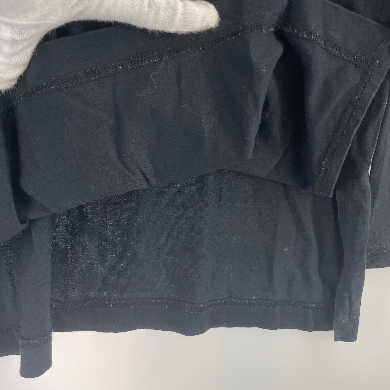 長袖Tシャツ ISSEY MIYAKE PERMANENTE サイドスリット タートルネックカットソー M ブラック M ブラック