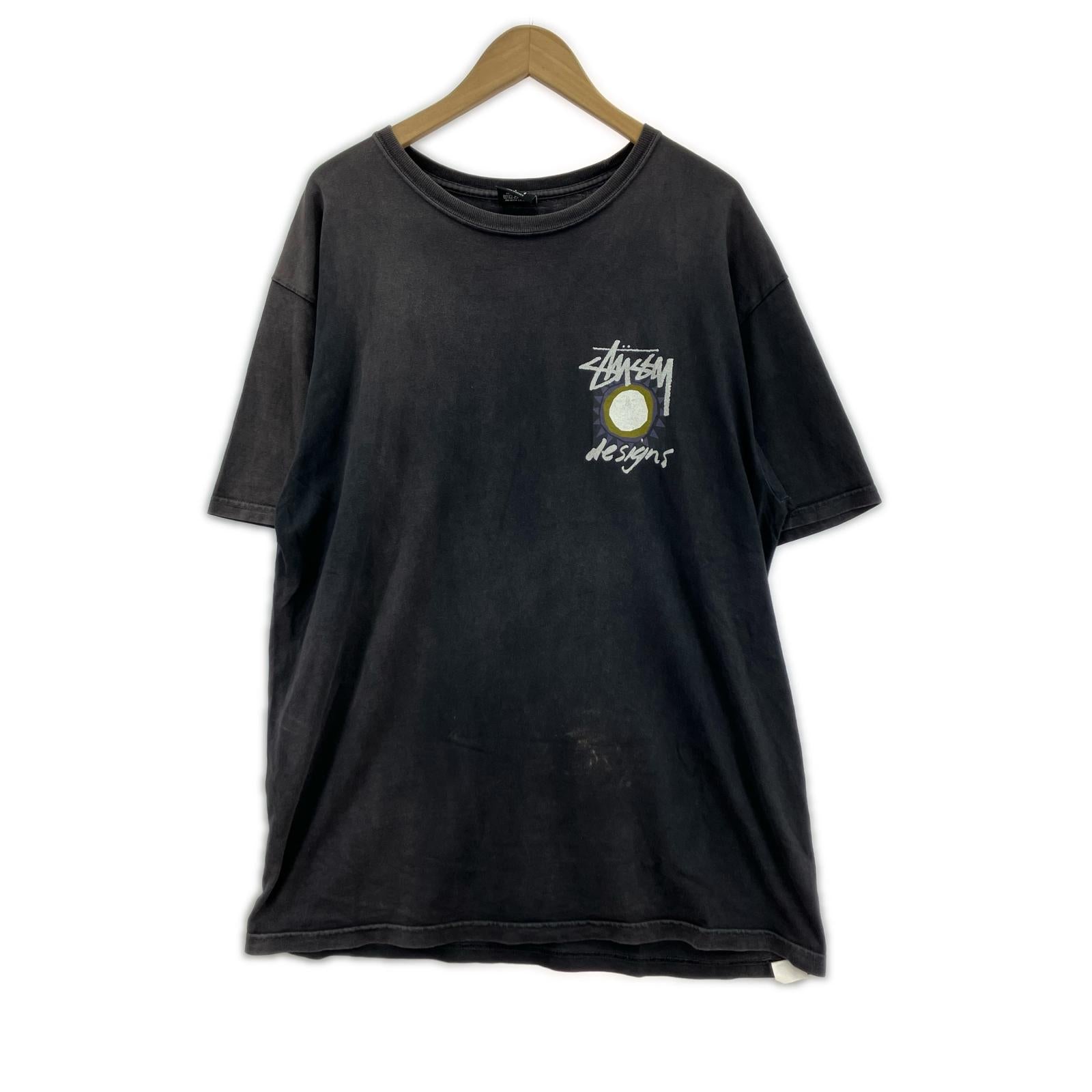 半袖Tシャツ 両面プリント L ブラック